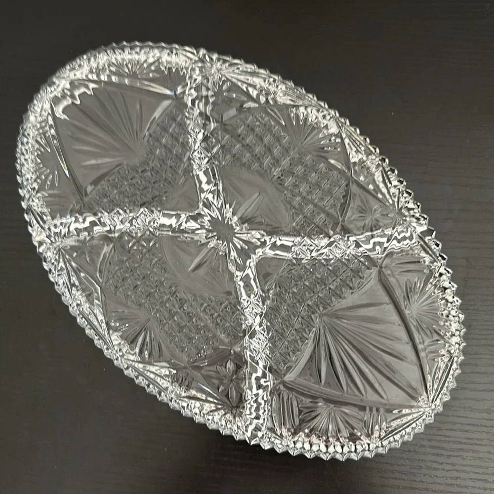 Libbey Clarion 4 Part Divided Serving Tray Vintage